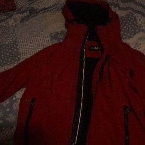 Calvin klein red jacket warm Ana has inside pocket nice jacket